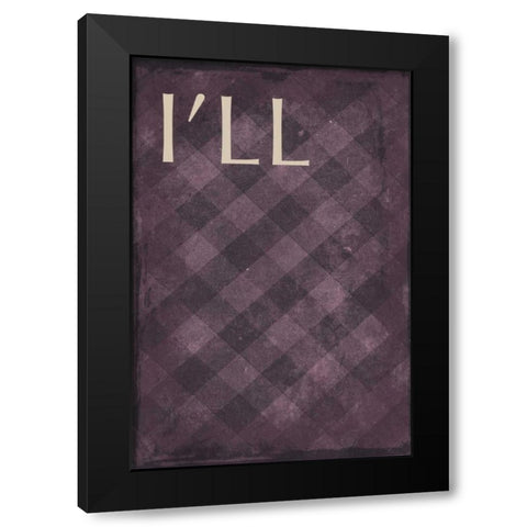 ill Black Modern Wood Framed Art Print by Grey, Jace