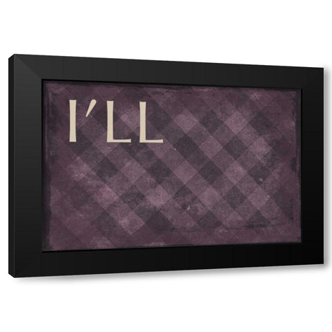 ill Black Modern Wood Framed Art Print by Grey, Jace