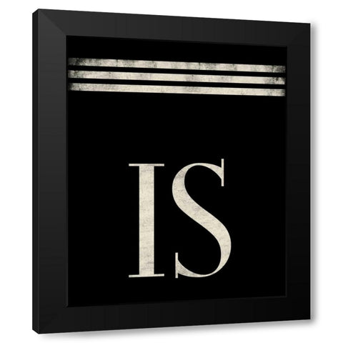 Is Black Modern Wood Framed Art Print with Double Matting by Grey, Jace