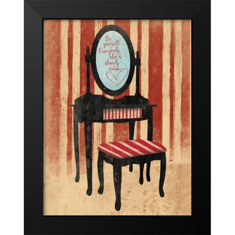Wonderful Black Modern Wood Framed Art Print by Grey, Jace