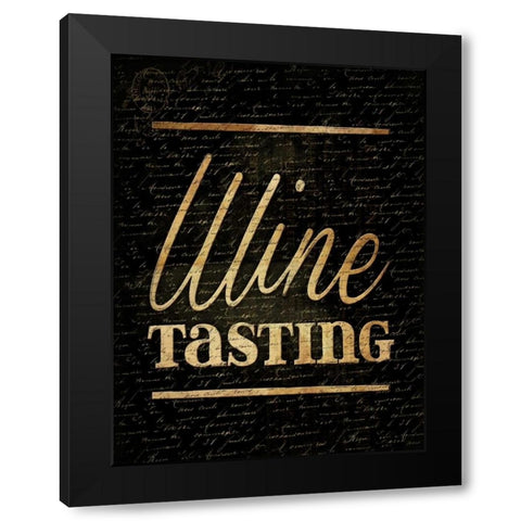 Wine Tasting Black Modern Wood Framed Art Print with Double Matting by Grey, Jace