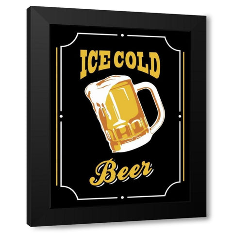 Ice Cold 2 Black Modern Wood Framed Art Print with Double Matting by Grey, Jace