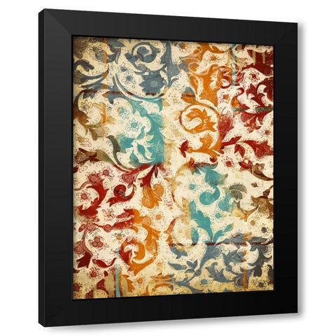 Abstract Floral Black Modern Wood Framed Art Print by Grey, Jace