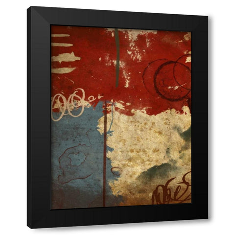 Abstract Black Modern Wood Framed Art Print by Grey, Jace