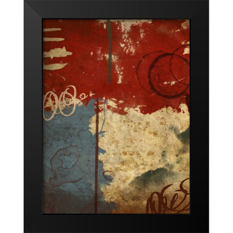 Abstract Black Modern Wood Framed Art Print by Grey, Jace