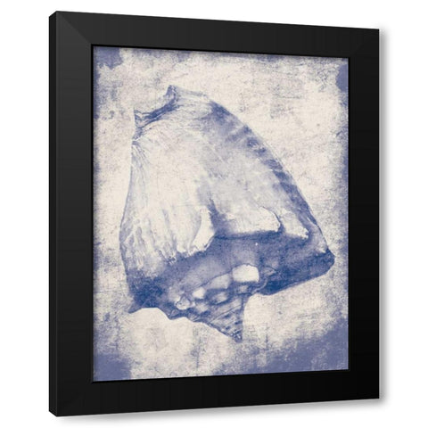 Shell Shade Black Modern Wood Framed Art Print by Grey, Jace