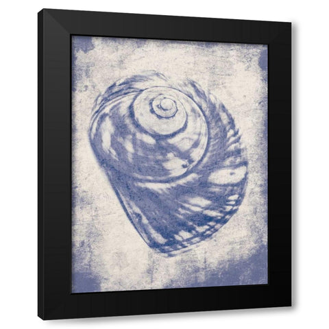Shell Shade Mate Black Modern Wood Framed Art Print by Grey, Jace