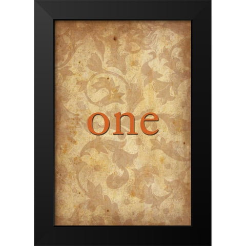 one Black Modern Wood Framed Art Print by Grey, Jace