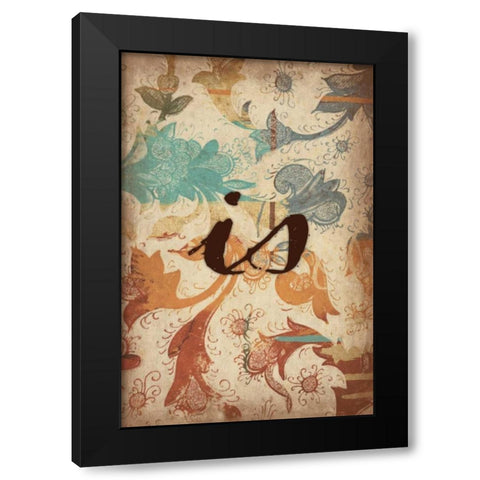 is Black Modern Wood Framed Art Print with Double Matting by Grey, Jace