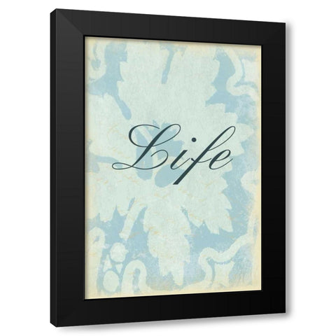 Life Black Modern Wood Framed Art Print with Double Matting by Grey, Jace