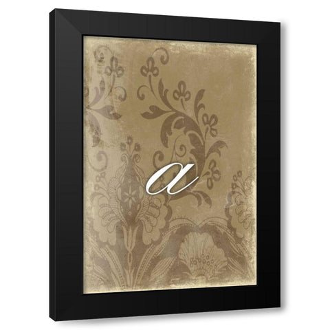 a Black Modern Wood Framed Art Print with Double Matting by Grey, Jace