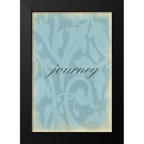 Journey Black Modern Wood Framed Art Print by Grey, Jace