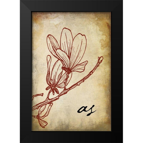 RED_as Black Modern Wood Framed Art Print by Grey, Jace