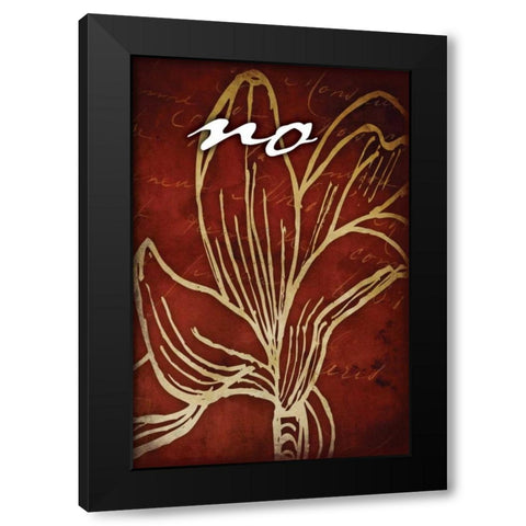 RED_no Black Modern Wood Framed Art Print by Grey, Jace