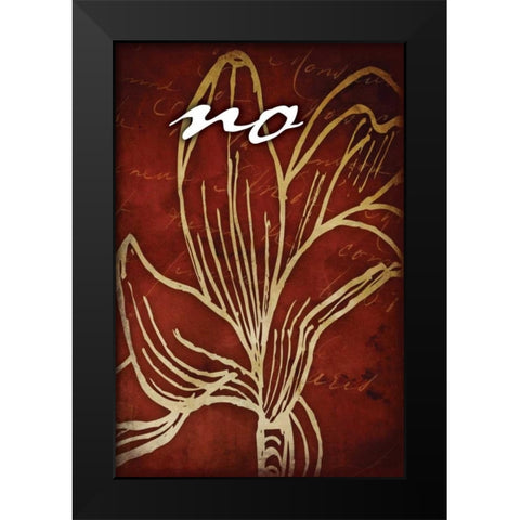 RED_no Black Modern Wood Framed Art Print by Grey, Jace
