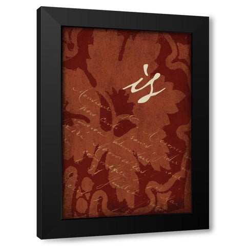 RED_is Black Modern Wood Framed Art Print by Grey, Jace