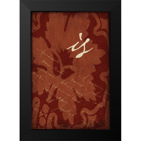 RED_is Black Modern Wood Framed Art Print by Grey, Jace