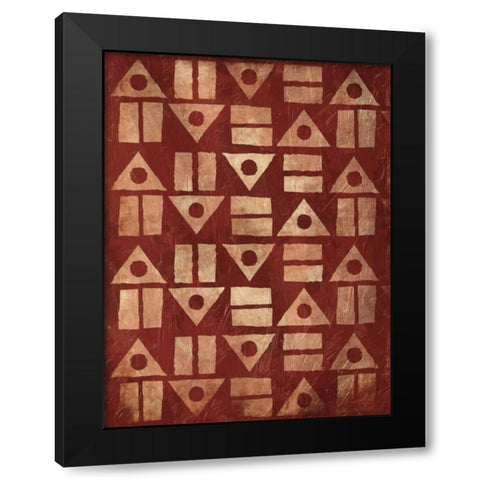 Pattern Mate Black Modern Wood Framed Art Print with Double Matting by Grey, Jace