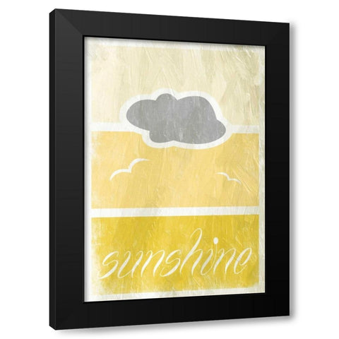 Sunshine B6 Black Modern Wood Framed Art Print with Double Matting by Grey, Jace