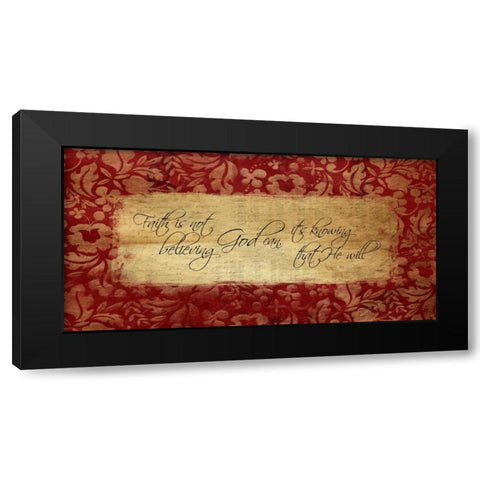 Faith Black Modern Wood Framed Art Print by Grey, Jace