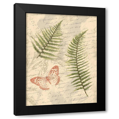 Ferns Mate Black Modern Wood Framed Art Print by Grey, Jace