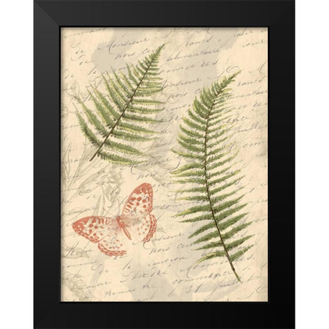 Ferns Mate Black Modern Wood Framed Art Print by Grey, Jace