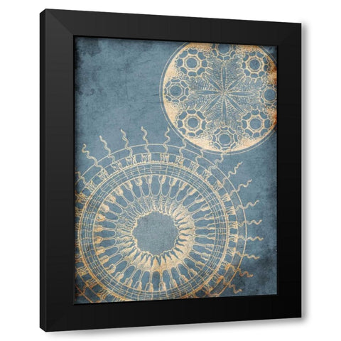 Coastal Patterns Black Modern Wood Framed Art Print by Grey, Jace