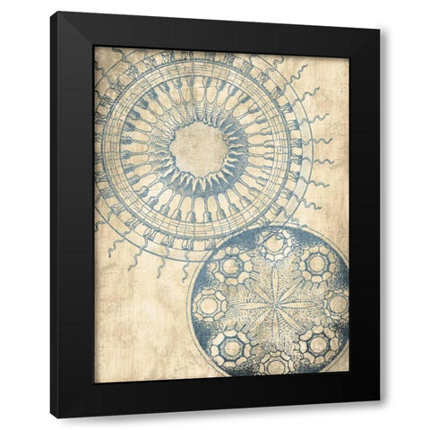 Coastal Patterns Cream Mate Black Modern Wood Framed Art Print by Grey, Jace