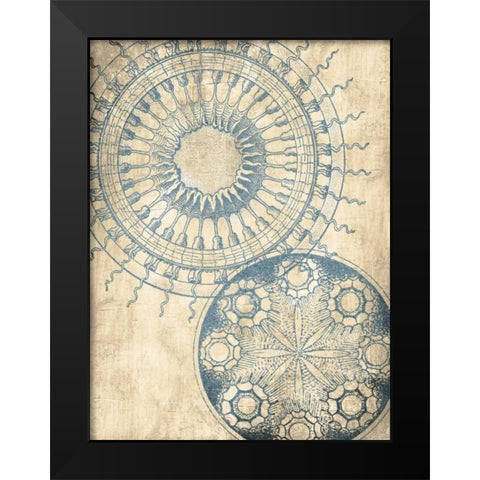 Coastal Patterns Cream Mate Black Modern Wood Framed Art Print by Grey, Jace