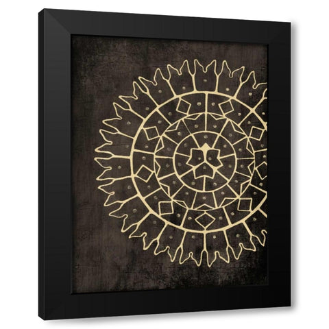 Coastal Patterns Dark Black Modern Wood Framed Art Print by Grey, Jace