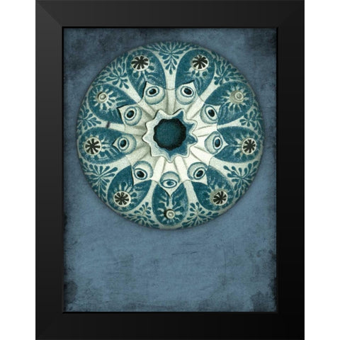 Blue Coastal Black Modern Wood Framed Art Print by Grey, Jace