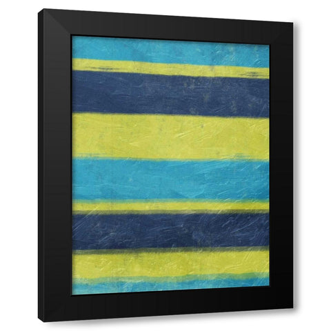 Cool Hues Black Modern Wood Framed Art Print with Double Matting by Grey, Jace
