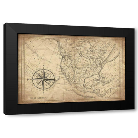 Nord America Black Modern Wood Framed Art Print with Double Matting by Grey, Jace