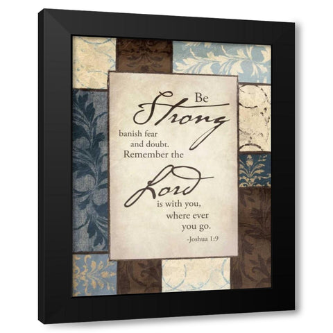 Blue Lord Black Modern Wood Framed Art Print by Grey, Jace