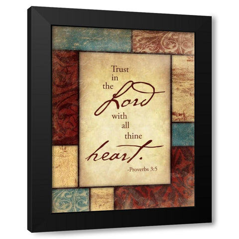 The Lord Black Modern Wood Framed Art Print with Double Matting by Grey, Jace