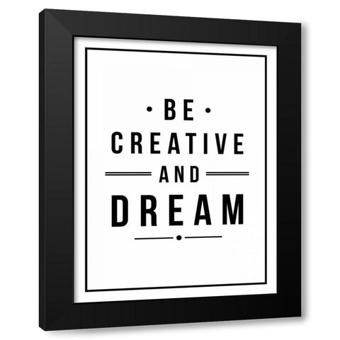 Be creative Black Modern Wood Framed Art Print with Double Matting by Grey, Jace
