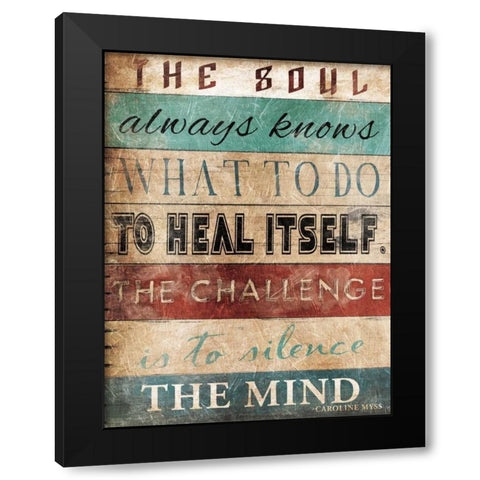 The Soul Black Modern Wood Framed Art Print by Grey, Jace
