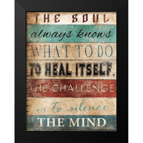 The Soul Black Modern Wood Framed Art Print by Grey, Jace