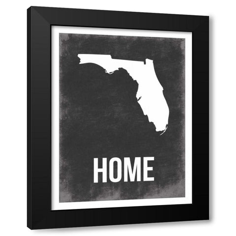 Florida Home Black Modern Wood Framed Art Print by Grey, Jace