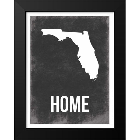 Florida Home Black Modern Wood Framed Art Print by Grey, Jace