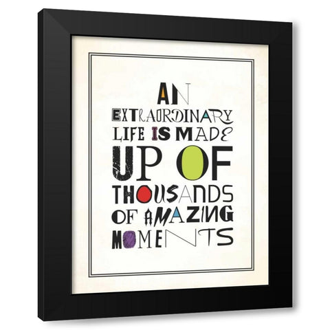 Moments Black Modern Wood Framed Art Print with Double Matting by Grey, Jace
