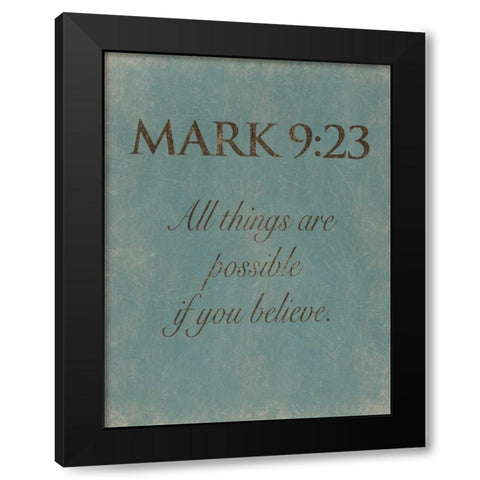 Mark 923 Black Modern Wood Framed Art Print by Grey, Jace