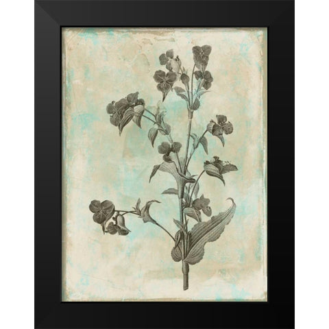 Earthy floral Mix Black Modern Wood Framed Art Print by Grey, Jace