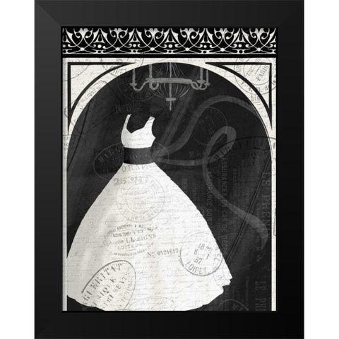 Dress N  Window Black Modern Wood Framed Art Print by Grey, Jace