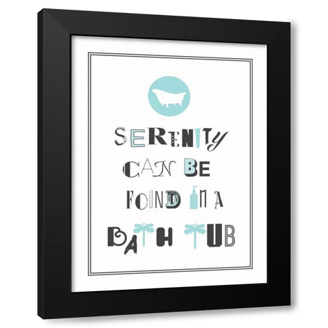 Serenity 2 Black Modern Wood Framed Art Print by Grey, Jace