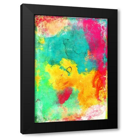 Bright Cosmic graffiti Black Modern Wood Framed Art Print with Double Matting by Grey, Jace