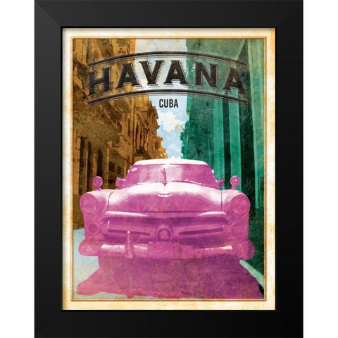 Havana Cover Black Modern Wood Framed Art Print by Grey, Jace