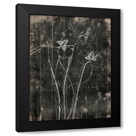 Black Wood Black Modern Wood Framed Art Print by Grey, Jace
