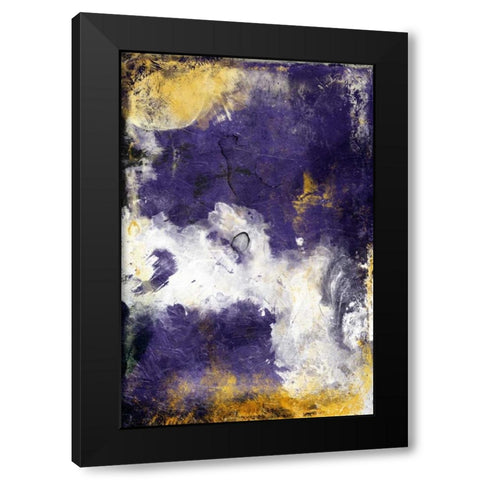 Purple Galaxy Black Modern Wood Framed Art Print by Grey, Jace