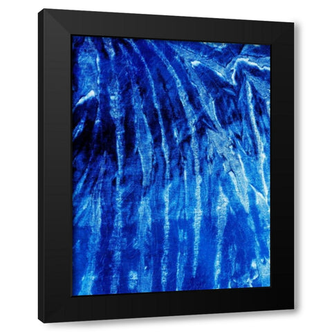 Tie Shibori Black Modern Wood Framed Art Print by Grey, Jace